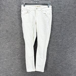 Lucky Brand Jeans Women 0 White Denim Light Wash Low Rise Lolita Capri Skinny